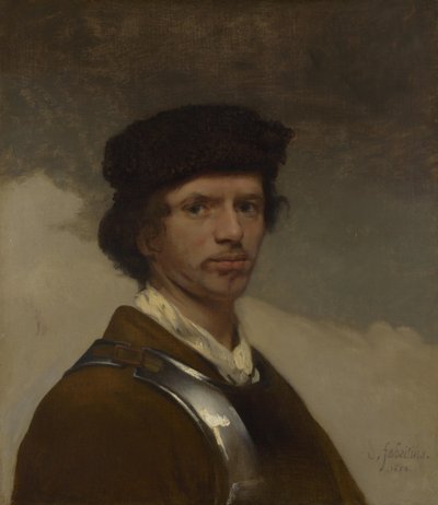 Junger Mann mit Pelzmütze von Carel Fabritius