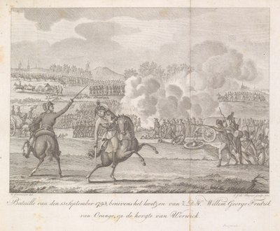 Prinz Frederik wird bei Wervik verwundet, 1793 von Carel Jacob de Huyser