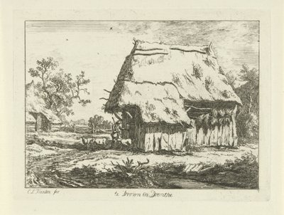 Schäfer bei einem Schafstall von Carel Lodewijk Hansen