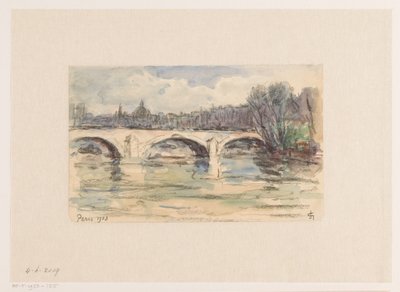 Brücke über die Seine, Paris von Carel Nicolaas Storm van 