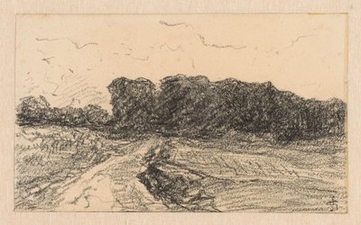 Lindenallee, Weg zum Bresserberg in Kleve von Carel Nicolaas Storm van 