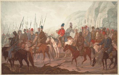 Marsch der Ural-Kosaken durch Böhmen im Juli 1799, 1800 von Carl Adolph Heinrich Hess
