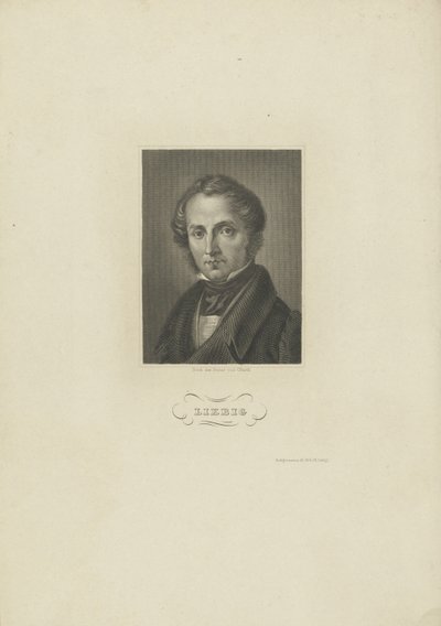 Porträt des Chemikers Justus von Liebig, ca. 1840 von Carl Barth
