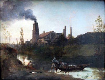 Walzwerk Neustadt-Eberswalde oder Das Walzwerk bei Eberswalde von Carl Blechen