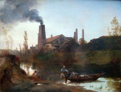 Walzwerk Neustadt-Eberswalde oder Das Walzwerk bei Eberswalde von Carl Blechen