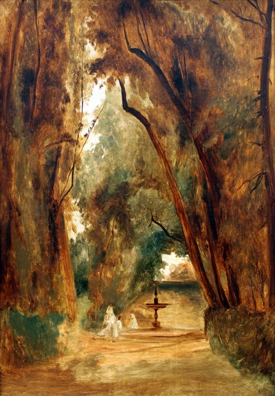 Park der Villa Borghese von Carl Blechen
