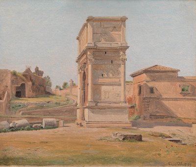 Der Titusbogen in Rom, 1839 von Carl Christian Constantin Hansen