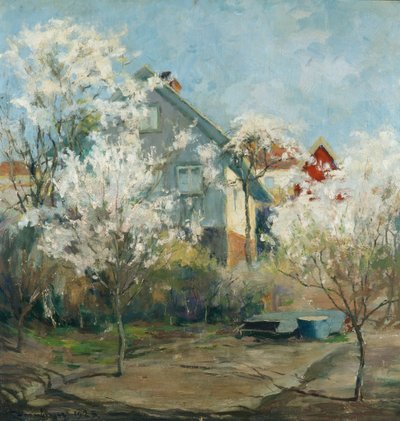 Blick aus dem Atelier von Carl Dornberger