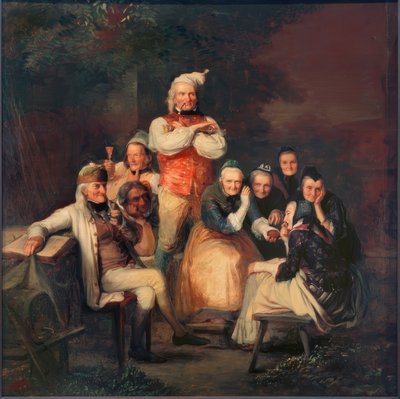 Hessische Bauern im Sonntagsstaat von Carl Engel von Rabenau