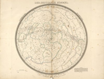 Der gestirnte Himmel - nördliche Halbkugel von Carl Ferdinand Weiland