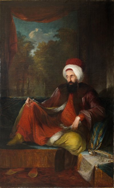 Porträt von Yusuf Agah Efendi 1744-1824, zweite Hälfte des 18. Jahrhunderts von Carl Fredric von Breda