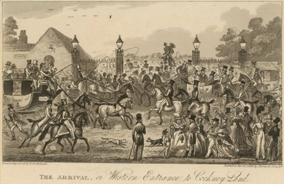 Die Ankunft oder der westliche Eingang zu Cockney Land von Carl Georg Adolph Hasenpflug