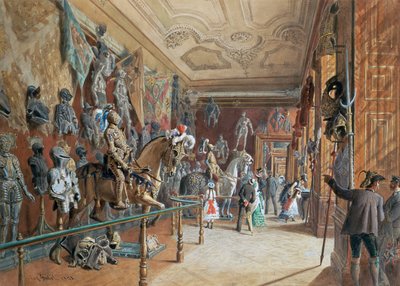 Die Rüstkammer III der Ambraser Sammlung von Carl Goebel d. J.