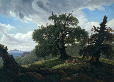 Eichen am Meer von Carl Gustav Carus