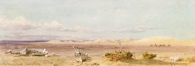 Sandhügel in der Wüste, Kairo, Suez, 1859 von Carl Haag