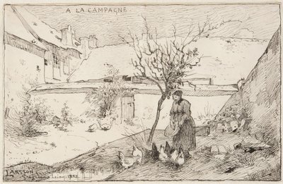 Französischer Bauernhof von Carl Larsson