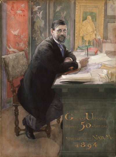 Gustaf Upmark, Generaldirektor des Nationalmuseums, 1894 von Carl Larsson