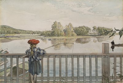 Lisbeth beim Angeln, aus der Serie 
