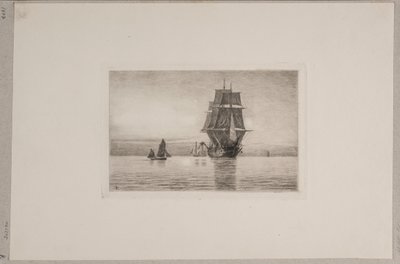 Stiller Abend in der Nordsee von Carl Locher