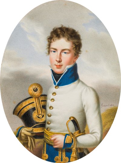 Leutnant des k.k. ungarischen Infanterie-Regiments Feldmarschallleutnant Nikolaus Fürst Esterhazy von Carl Ludwig Hummel de Bourdon