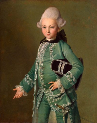Porträt von Graf Alexei Bobrinsky als Kind von Carl Ludwig Johann Christineck