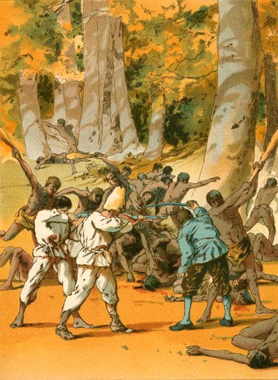 Ein blutiger Konflikt für Robinson Crusoe von Carl Marr