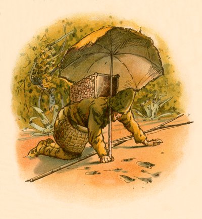 Robinson Crusoe sieht Fußspuren von Carl Marr