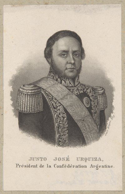 Justo José Urquiza, Präsident von Argentinien von Carl Mayer