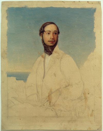Selbstbildnis 1835 von Carl Morgenstern