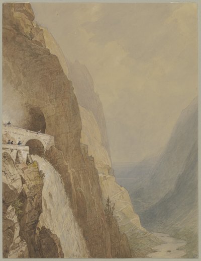 Der Splügenpass von Carl Morgenstern