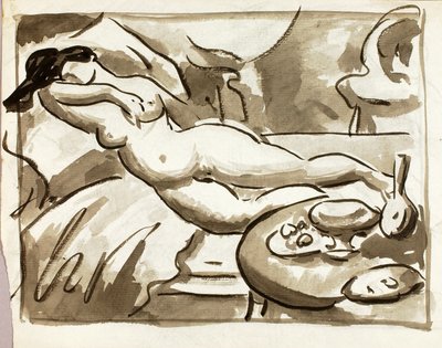Liegender weiblicher Akt von Carl Newman