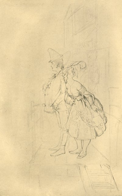 Treten Sie ein, meine Herrschaften!, Mitte bis Ende 19. Jahrhundert, um 1924 von Carl Spitzweg