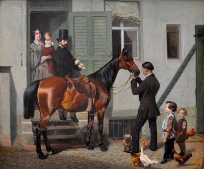 Ritt des Künstlers von Carl Steffeck