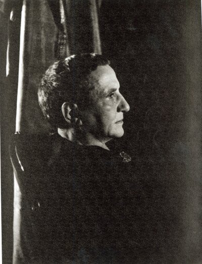 Gertrude Stein (1874-1946) 4. November 1934 von Carl Van Vechten