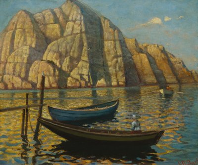 Die Insel Fornet bei Kjerringvik von Carl Wilhelm Barth