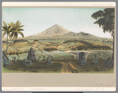 Ansicht des Berges Sumbing auf Java von Carl Wilhelm Mieling (possibly)