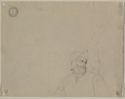 Soldat in einer Landschaft, zweites Viertel des 19. Jahrhunderts von Carl Wilhelm Tischbein