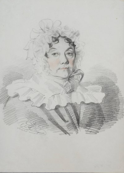 Porträt von Maria Iwanowna Rimska-Korsakowa, geb. Naumowa 1764-1832, 1820er Jahre von Carl von Hampeln