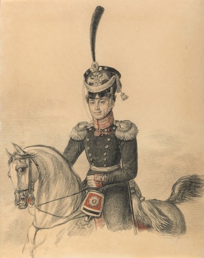 Porträt von Nikolay Alexandrovich Islenyev 1785-1851, Ende der 1810er von Carl von Hampeln