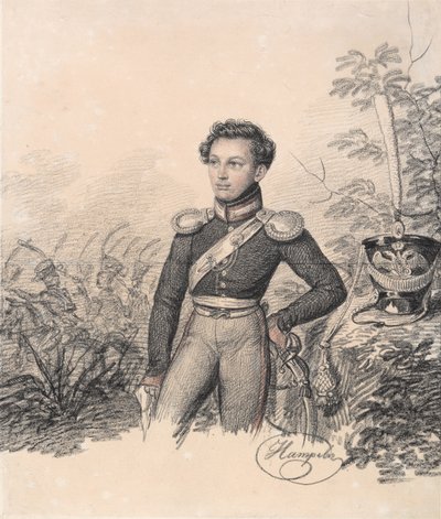Porträt von Pavel Kotlubitsky, Ende der 1810er Jahre von Carl von Hampeln