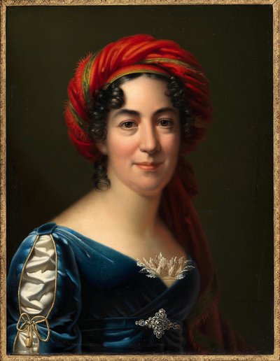 Porträt der Schriftstellerin Caroline Pichler, 1818 von Carl von Sales