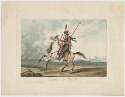 Kosake in der Schlacht, 1815 von Carle Vernet