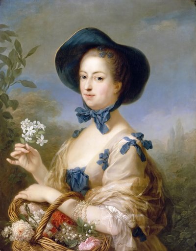 Jeanne-Antoinette Poisson, Marquise de Pompadour Belle Jardiniere von Carle van Loo