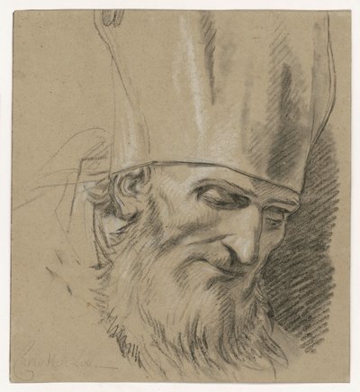 Kopfstudie eines Bischofs von Carle van Loo
