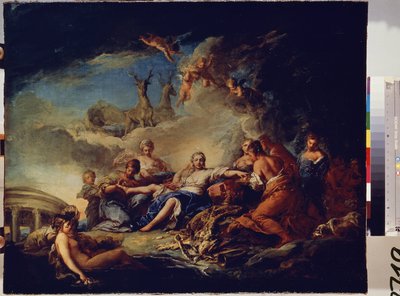 Dianas Ruhe während der Jagd von Carle van Loo
