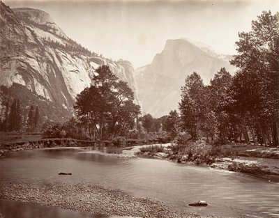 Nord- und Südkuppe, Yosemite von Carleton E. Watkins.