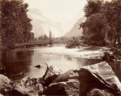 Die Kuppeln, Yosemite von Carleton E. Watkins.