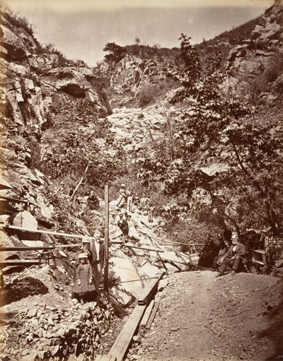 Heiße Schwefelquellen, Santa Barbara, 1876 von Carleton Emmons Watkins