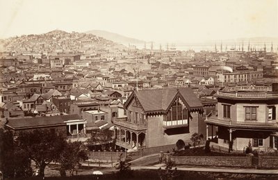 San Francisco, von Rincon Hill (1864, gedruckt ca. 1876) von Carleton Emmons Watkins