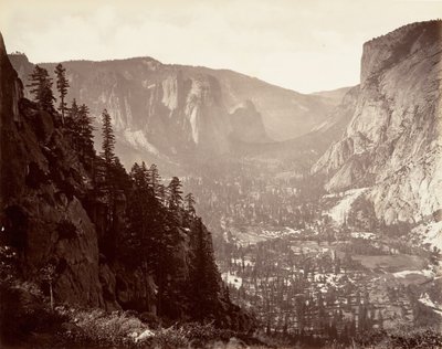 Yosemite-Tal vom Glacier Point, ca. 1872, gedruckt ca. 1876 von Carleton Emmons Watkins